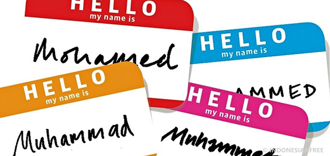 Nama yang paling umum digunakan di dunia adalah Mohammed