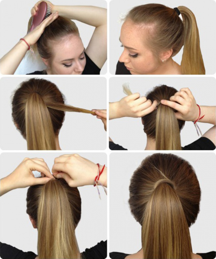 cara mengikat rambut sederhana sendiri
